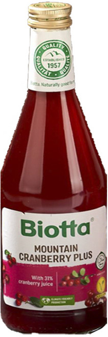 바이오타 야생마운틴 크랜베리주스 스위스 국보급 주스 500ml, 8개