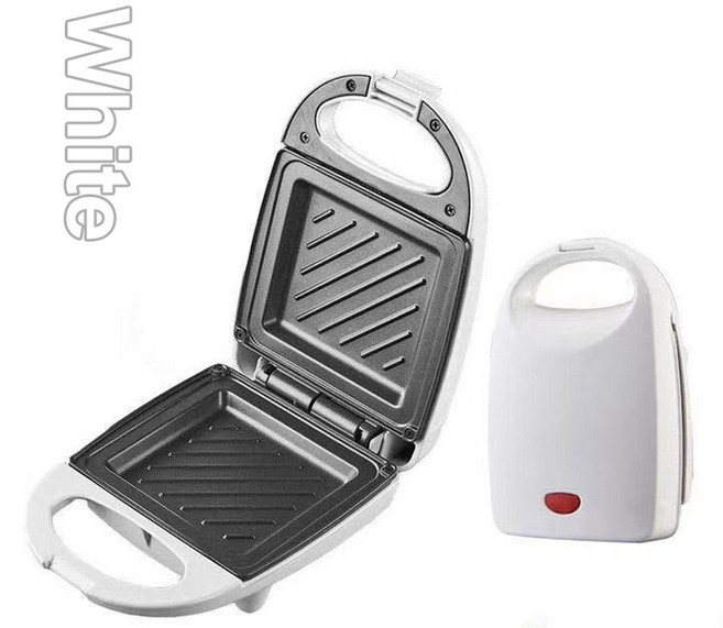 미니 가벼운 빵 샌드위치 메이커 와플 머핀 아침 식사 기계 계란 오믈렛 팬 압력 토스터 그릴 파니니 오븐 히터, 1개