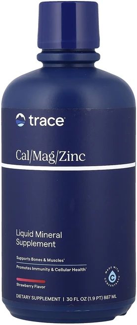 Trace 액상 미네랄 보충제 칼슘/마그네슘/아연 딸기 맛 887ml(30fl oz), Trace액상미네랄보충제칼슘마그네슘아연딸기맛887ml3, 1개, 887ml - 쿠팡