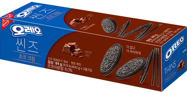 오레오 씬즈 5개씩 (화이트 + 초코), 84g, 10개
