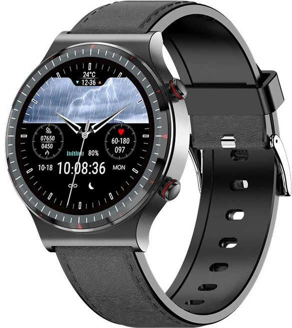 G08 메디컬급 심전도 혈압·혈산소 심박수 측정 스포츠 건강 스마트워치, G08블랙+클래식블랙 - 쿠팡