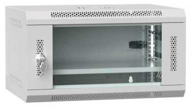 네트워크 허브랙 소형 서버랙 19인치 모니터링 캐비넷, 1개, 6U 고급형 화이트 550x400x300mm