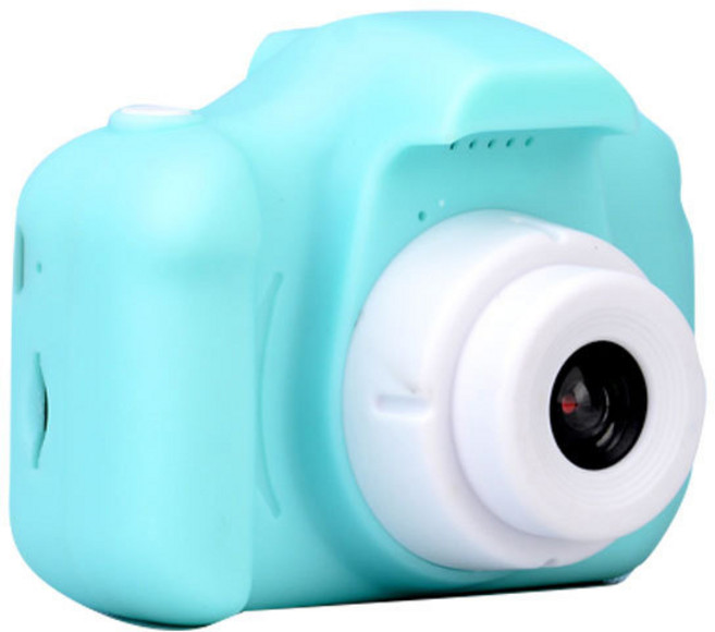 WIRQO 미니 디지털 카메라 스트랩+ 32G SD카드 세트 토이 카메라, 블루