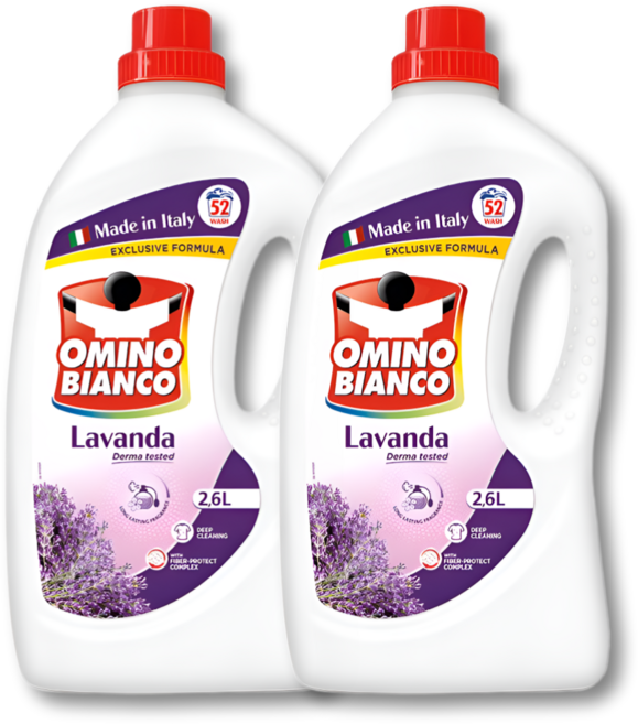 오미노비앙코 라벤더향 액상세제 본품, 2.6L, 2개