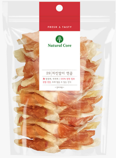 네츄럴코어 천연닭가슴살, 치킨말이 연골, 140g, 2개