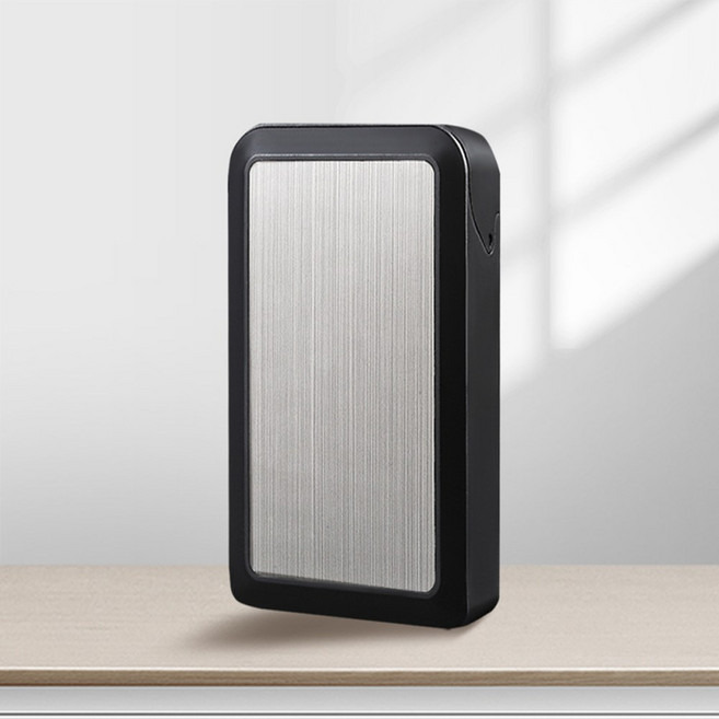 싱글레이드 메탈 슬라이딩 담배 케이스, 슬림형실버, 1개