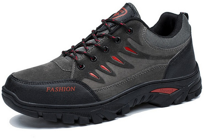 혼멘 남성용 아웃도어 미끄럼 방지 경등산 운동 작업 트레킹화