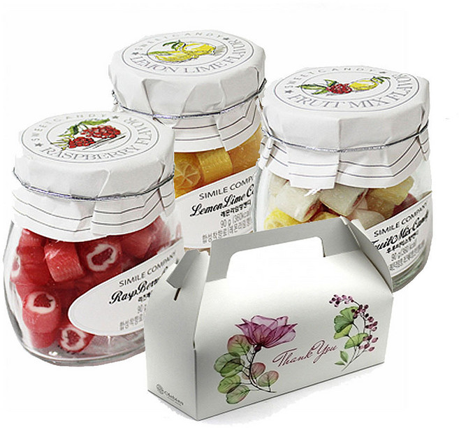 수제사탕 허브캔디 3개입세트 화이트데이사탕선물, 90g, 캔디A세트, 3개