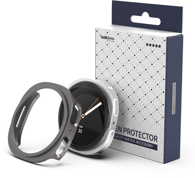 갤럭시워치 하드 보호 커버 케이스, 그레이, 1개