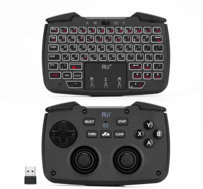 무선키보드 Rii RK707 미니 키보드 무선 게임 핸들 안드로이드 윈도우 TV PS4 PC IPad용 터치패드가 내, 01 CHINA, 01 Enlish keyborad, 1개