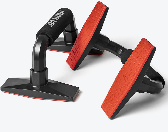 아이언빅 방탄손목 논슬립 푸쉬업바 2p, IRVCA00023, 레드