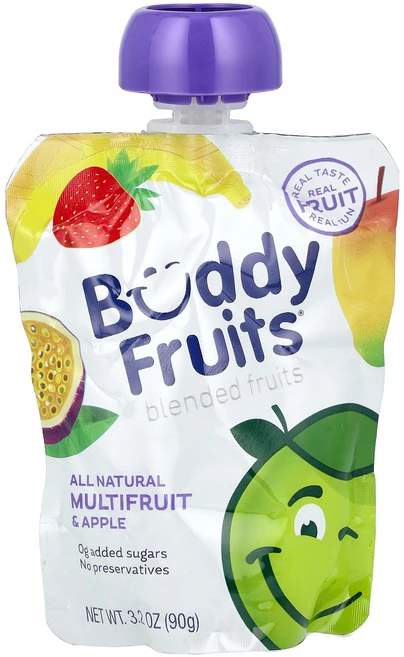 Buddy Fruits 과일 혼합 여러 및 사과 90g(3.2oz) Fruits (버디 프루츠), Buddy Fruits, 과일 혼합, 여러 및 사과,, 1개 - 쿠팡
