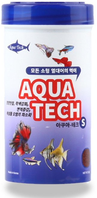 아쿠아테크 소형 열대어 사료100g - 구피 소형어 먹이, 1개, 100g