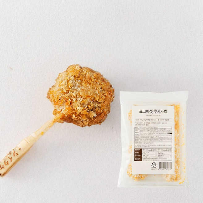 일본 표고버섯 쿠시카츠 꼬치 튀김, 1개, 360g