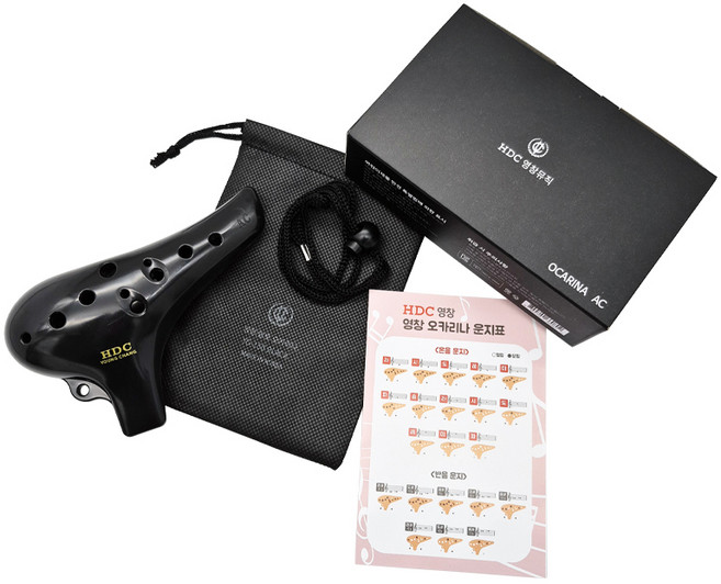 영창 프리미엄 블랙 오카리나 초등 학교준비물, 1개, YO 150 BLACK