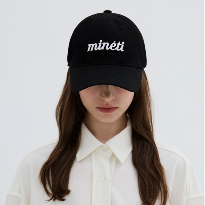 [미네티] 코튼 볼캡 레터링 여자 캡모자 대두 소두 야구 볼캡