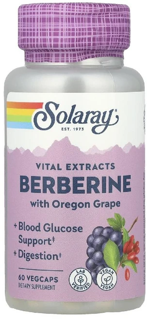 솔라레이 Vital Extracts 베르베린 Oregon Grape 베지캡 60정, 1개 - 쿠팡