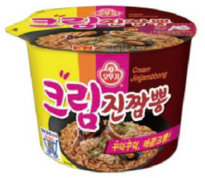오뚜기 크림진짬뽕 컵 105g, 24개
