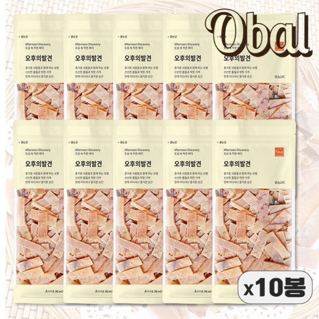 이카칩 오징어18g 10봉 (오발), 10개, 18g