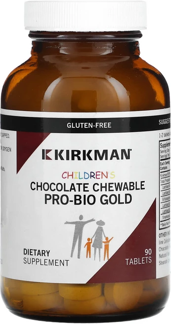 Kirkman Labs 어린이용 츄어블 Pro-Bio Gold 초콜릿 90정, KirkmanLabs어린이용츄어블ProBioGold초콜, 1개 - 쿠팡