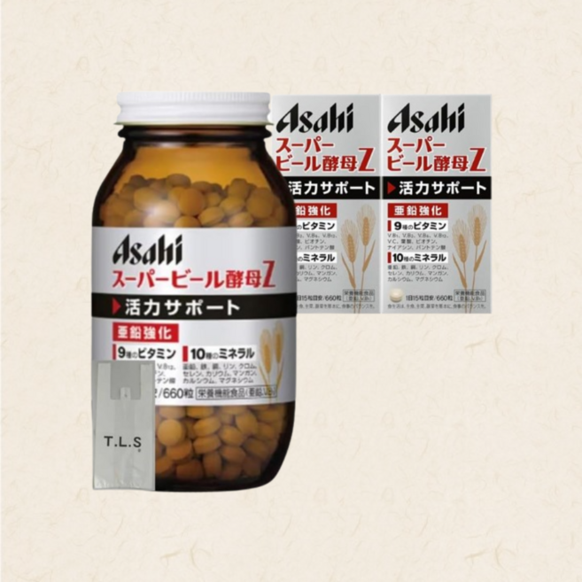 아사히 에비오스 슈퍼 맥주효모Z 660정X2병 88일분, 660정, 2개