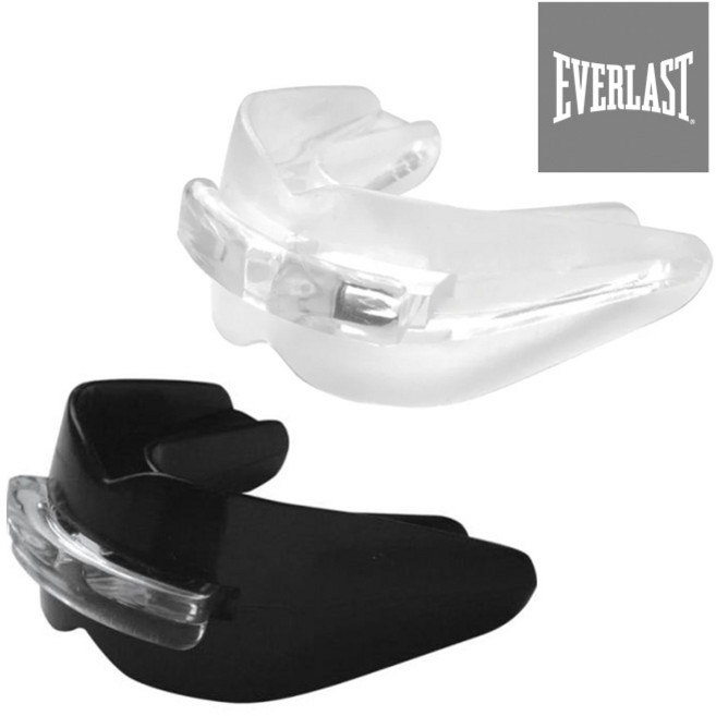 에버라스트 에어홀 복싱 더블 마우스 가드 1+1, 블랙화이트