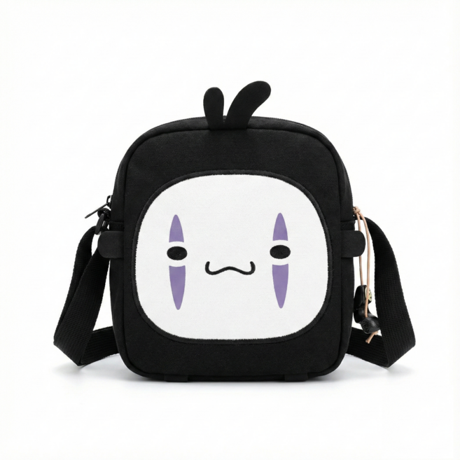 먼지모양 가오나시모양 가방 악세사리 포함 귀여운 가방, 1개, 가오나시가방과가오나시