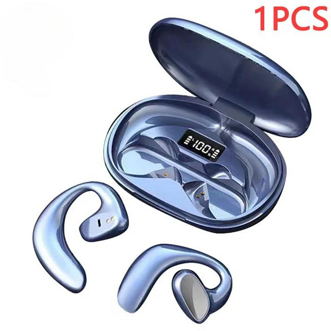 소리증폭기 음성 증폭기 난청보청기 Xiaomi Redmi S900 무선 이어폰 뼈 전도 마이크 포함 스테레오 방수 소음 차단, [01] Blue 1pcs, 1개