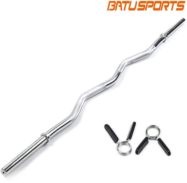 핫템 역기 경량 이지바 바벨바 크롬 역기봉 이지컬바 25mm 원판 호환, 1개, 6kg