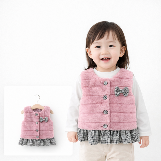 유아동 실내 조끼 후리스 수면 베스트 키즈 아기 어린이집 실내복