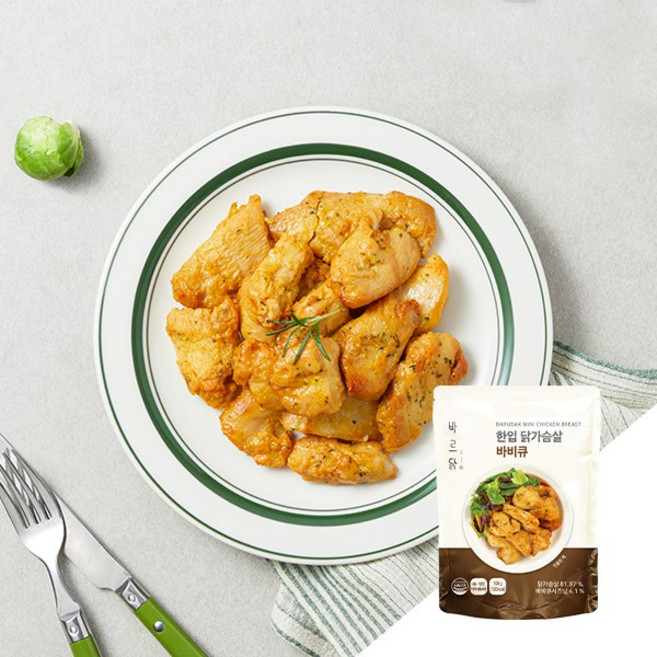 바르닭 한입 닭가슴살 바비큐, 1개, 100g
