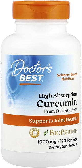 Doctor's Best 고흡수율 커큐민 1000mg 120정, DoctorsBest고흡수율커큐민1000mg120정 - 쿠팡