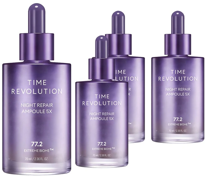 미샤 타임 레볼루션 나이트리페어 앰플 5X, 70ml, 4개 - 쿠팡