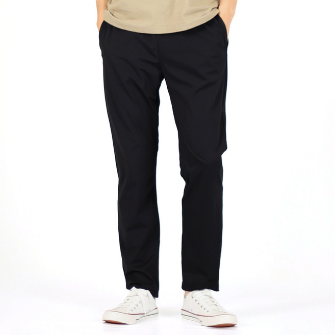 파르데스 남성용 무지 트리코트 벤츄리 냉감 밴딩 여름 바지