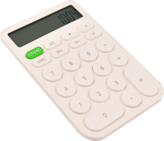 프라홈 캔디 스마트 미니 전자계산기, 슬림 미니 하얀색