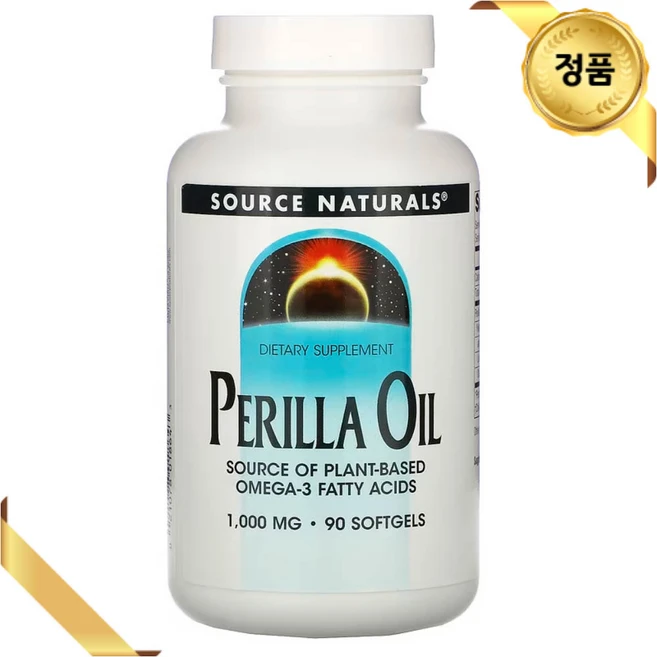 소스내츄럴스 들깨 씨 오일 1000mg 90 소프트젤 오메가3 리놀렌산 리놀레산 올레산, 90정, 1개 - 쿠팡