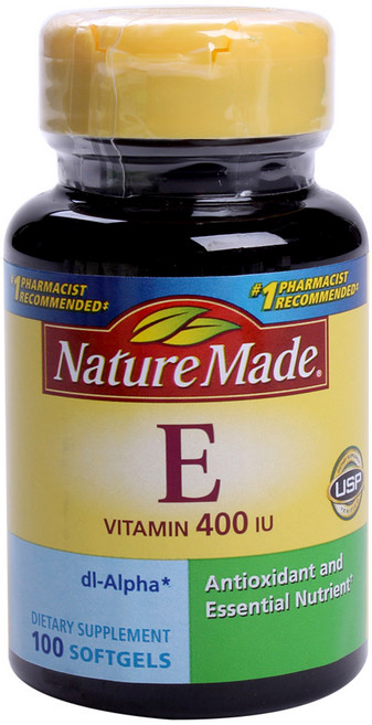 Nature Made 萊萃美 維他命E軟膠囊 400IU, 100顆, 1罐