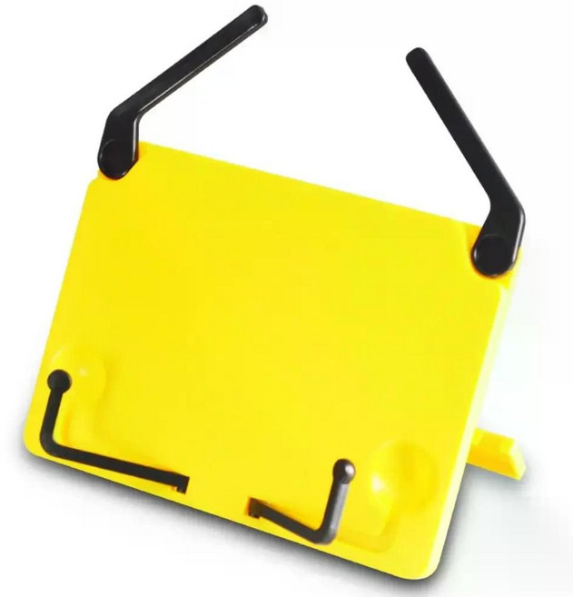 대형독서대 누워서보는독서대 거치대 각도조절 책, yellow