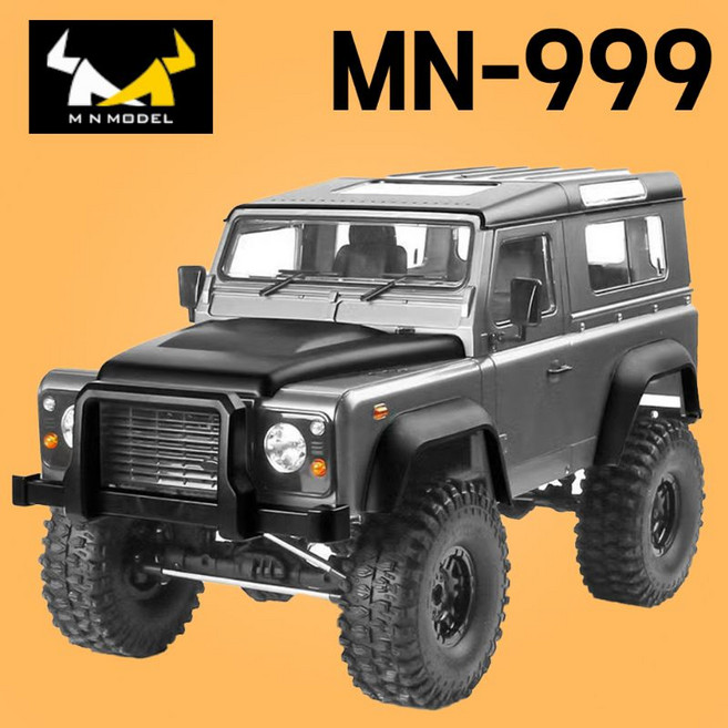 MN-999 오프로드 RC카 입문용 1대10 몬스터 트럭 사륜 RC자동차, 회색, 1개