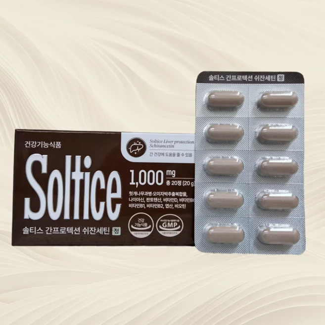 크레논 쉬잔세틴 솔티스 간영양제 프로덱션, 1개, 20정 - 쿠팡