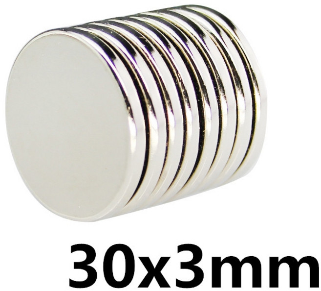 10위 - 초강력 원형자석 30mm x 3T, ND 30x3, 1개, 은색