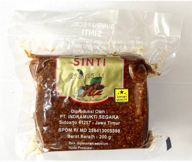 BUMBU PECEL SINTI BERAT SAMBEL KACANG ENAK & PRAKTIS. 신티 붐부 퍼쩰, 2개, 200g