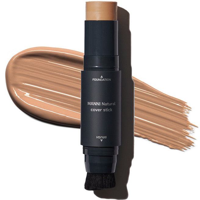 [유통기한 임박/2026-08-14] 매니 내추럴 커버 파운데이션 로션 스틱, 1개, 트루딥베이지