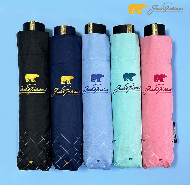 잭니클라우스 체크베어 튼튼한3단우산 수동3단우산