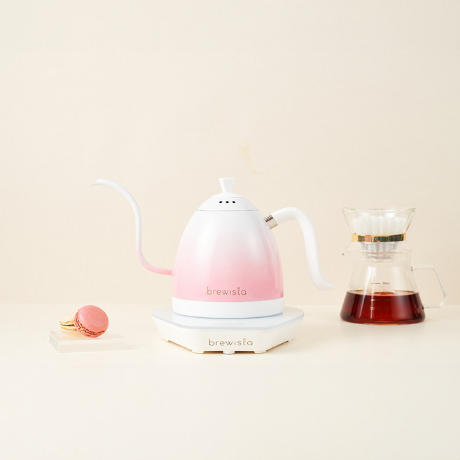 브뤼스타 아티산 전기드립포트 프로 PRO 600ml - 그라디언트핑크