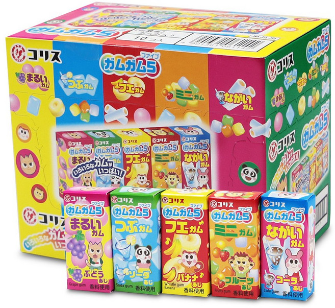 코리스 가무가무 추잉껌 38g (5p) x 10개 (1통), 1개, 380g
