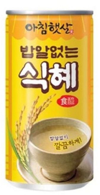 업소용 아침햇살 밥알없는 식혜 180ml 90캔 대용량, 90개
