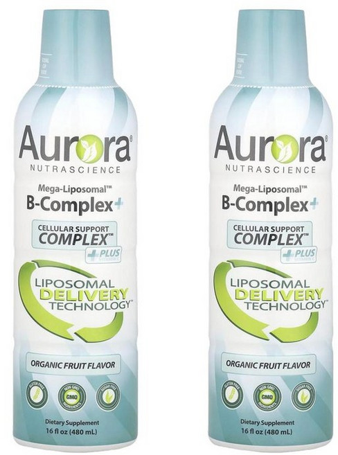 Aurora 오로라 메가 리포조말 비타민B 비타민C 480ml x2병, 2개