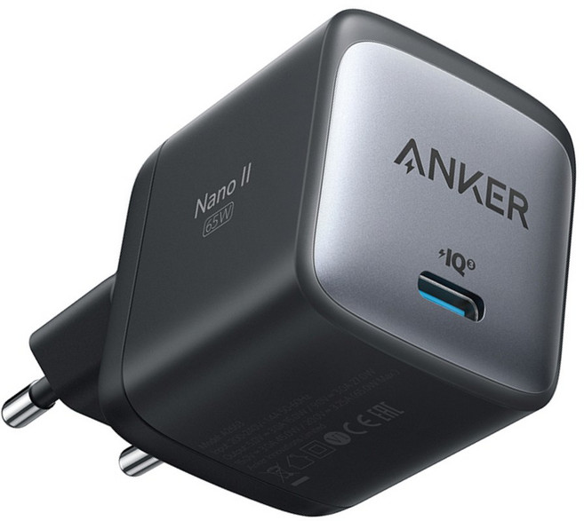 앤커 나노2 65W C타입 초고속 미니 충전기, 블랙 × 1개, 1개