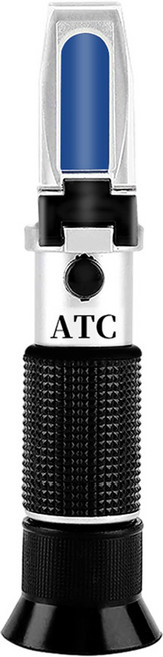 당도측정기 휴대용 0 40 설탕 굴절계 브릭스 25 atc와 맥주 와인 포도 설탕에 대한 소매 상자와 알코올 테스터, 1개